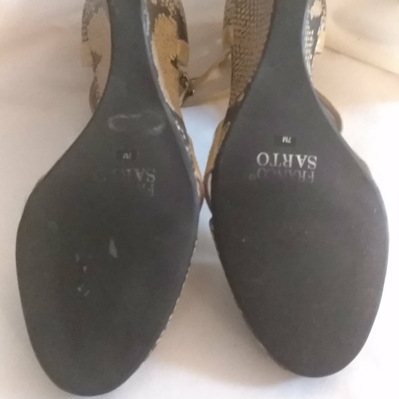 Shoes Franco Sarto wedge heels size 7 gently worn - Picture 4 of 5